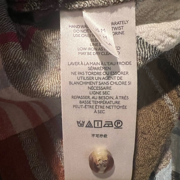 ANTHROPOLOGIE | PILCRO Slide slit plaid tunic Medium - Picture 7 of 9